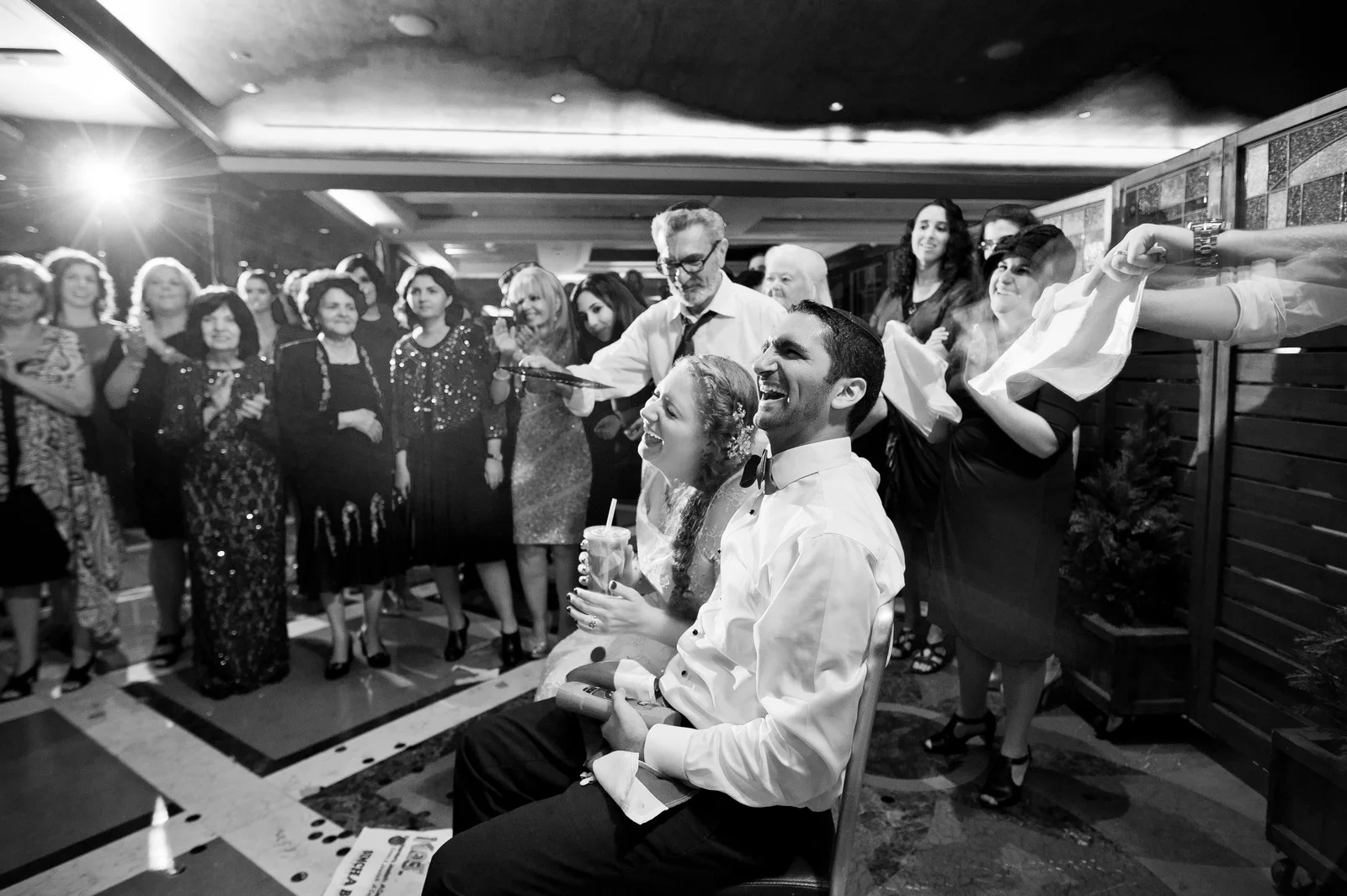 Sam and Yishai’s Modern Orthodox Jewish Wedding at Crest Hollow Country Club, Woodbury NY, Photos by Chaim Schvarcz, Bride, Groom, Dancing