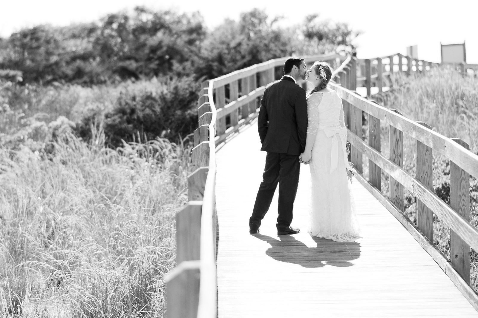 Sam and Yishai’s Modern Orthodox Jewish Wedding at Crest Hollow Country Club, Woodbury NY, New York Photos by Chaim Schvarcz, Couple Portraits, Bride, Groom, Beach, Fire Island, Long Island