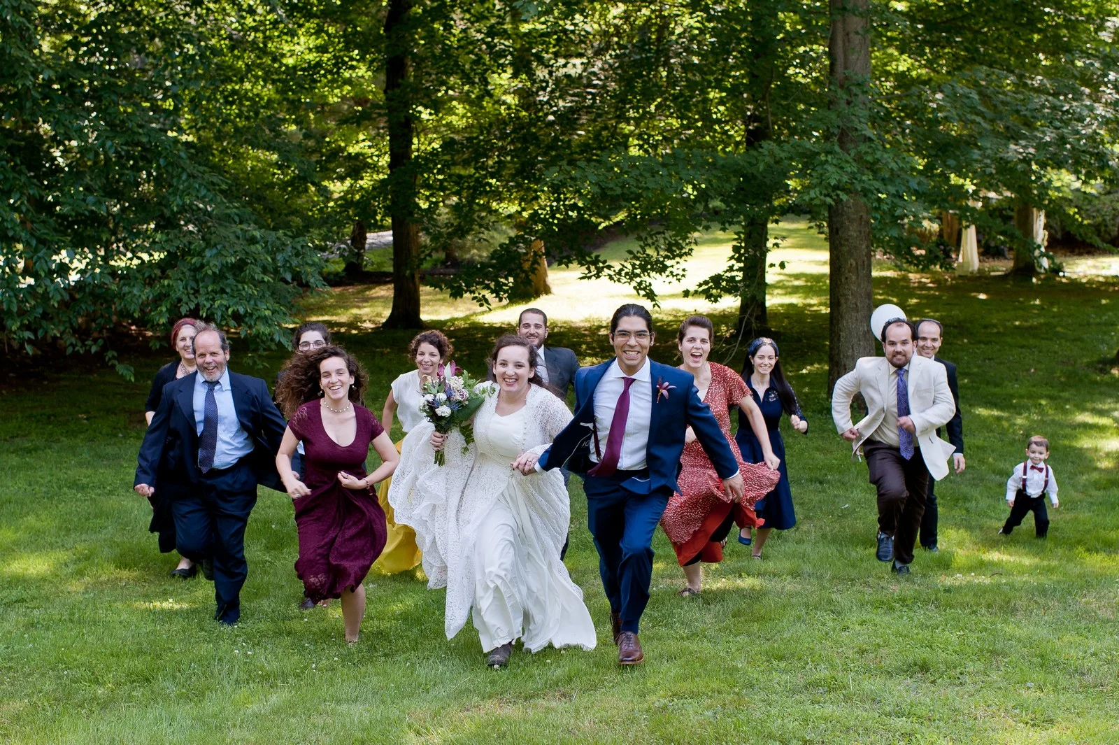 Ma'ayan and Mikey's Traditional Jewish Backyard Wedding in Fairfield, CT Photos by Chaim Schvarcz