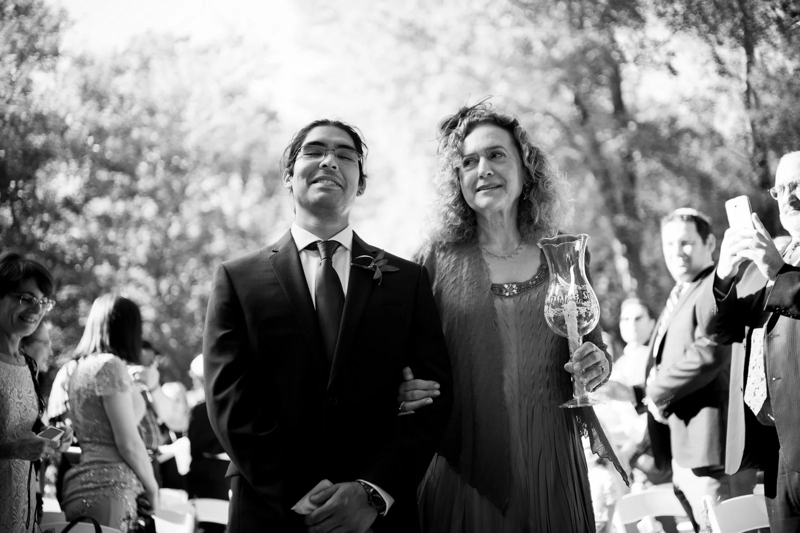 Ma'ayan and Mikey's Traditional Jewish Backyard Wedding in Fairfield, CT Photos by Chaim Schvarcz