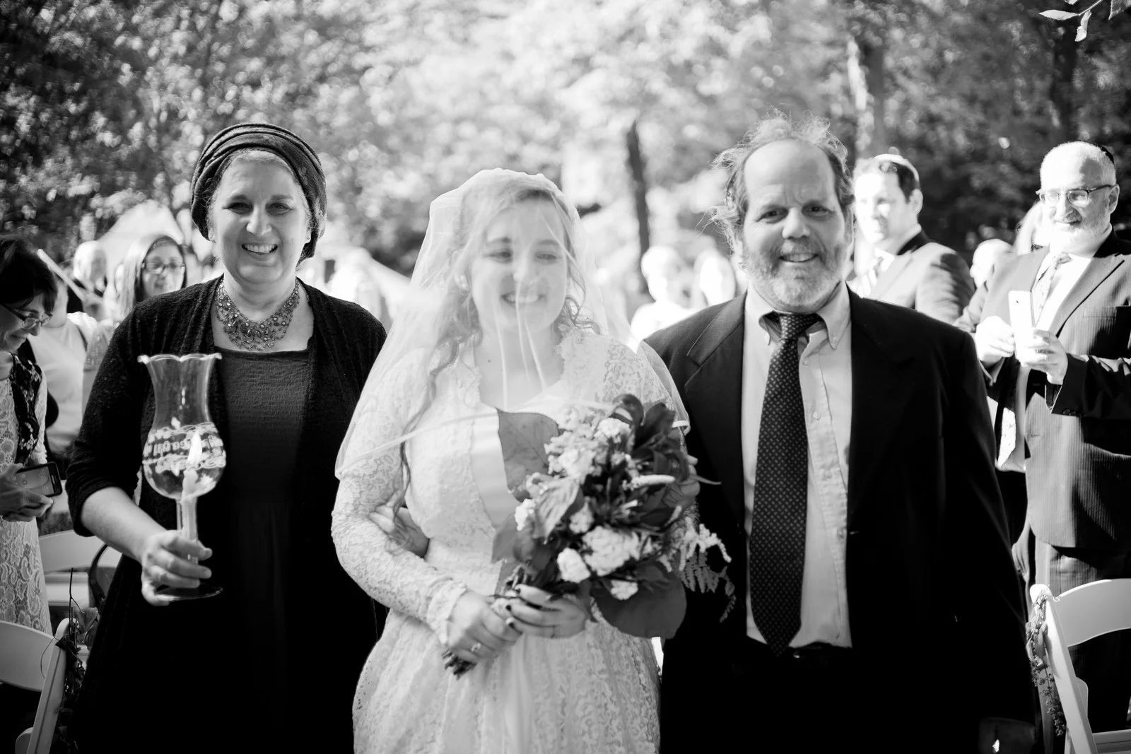 Ma'ayan and Mikey's Traditional Jewish Backyard Wedding in Fairfield, CT Photos by Chaim Schvarcz