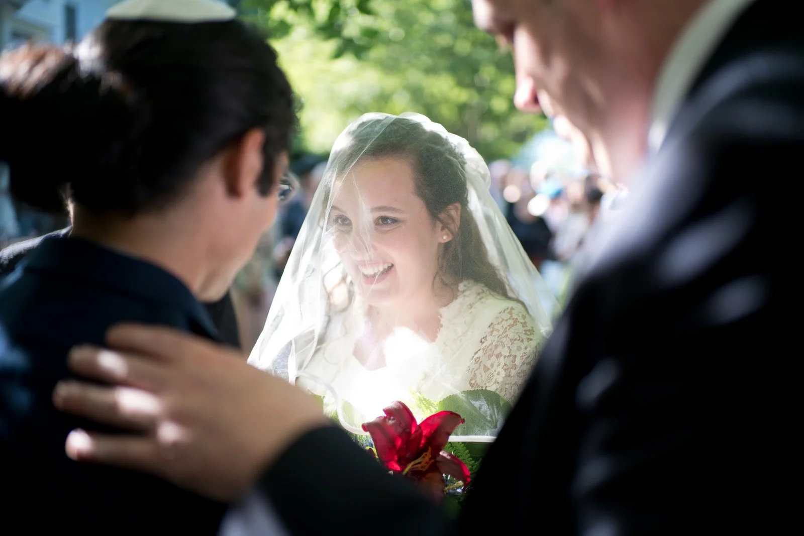 Ma'ayan and Mikey's Traditional Jewish Backyard Wedding in Fairfield, CT Photos by Chaim Schvarcz