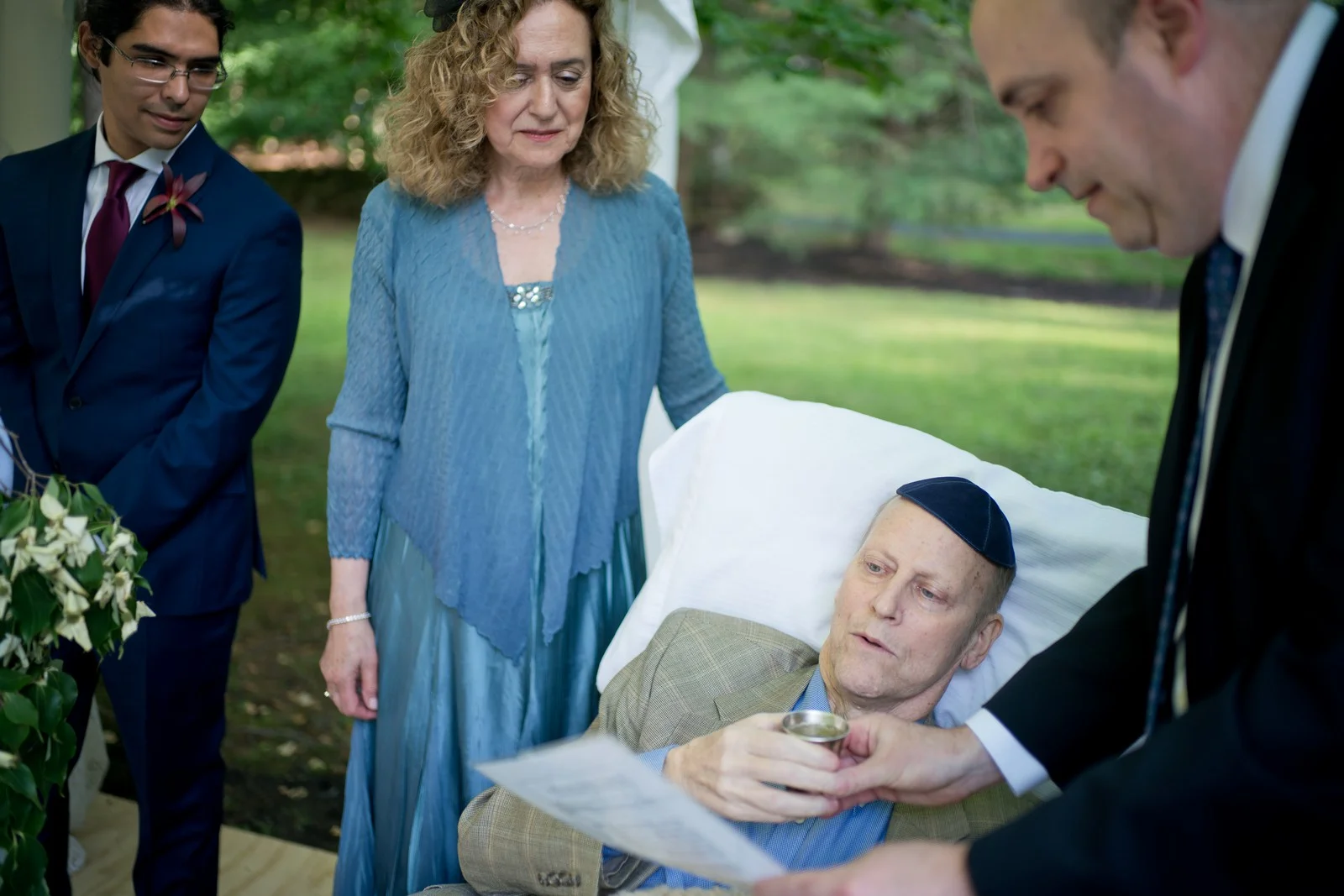 Ma'ayan and Mikey's Traditional Jewish Backyard Wedding in Fairfield, CT Photos by Chaim Schvarcz
