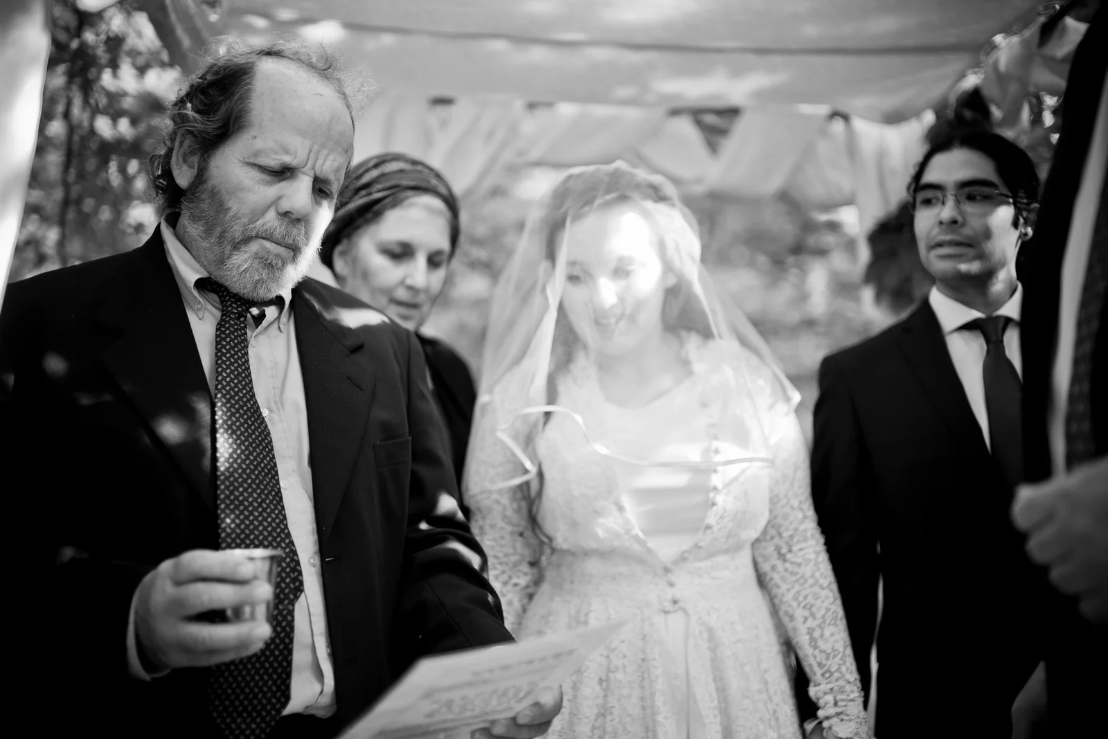 Ma'ayan and Mikey's Traditional Jewish Backyard Wedding in Fairfield, CT Photos by Chaim Schvarcz