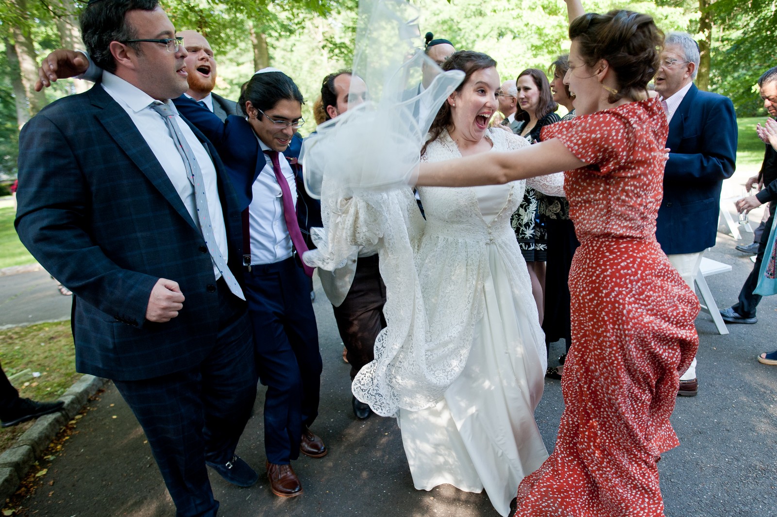 Ma'ayan and Mikey's Traditional Jewish Backyard Wedding in Fairfield, CT Photos by Chaim Schvarcz