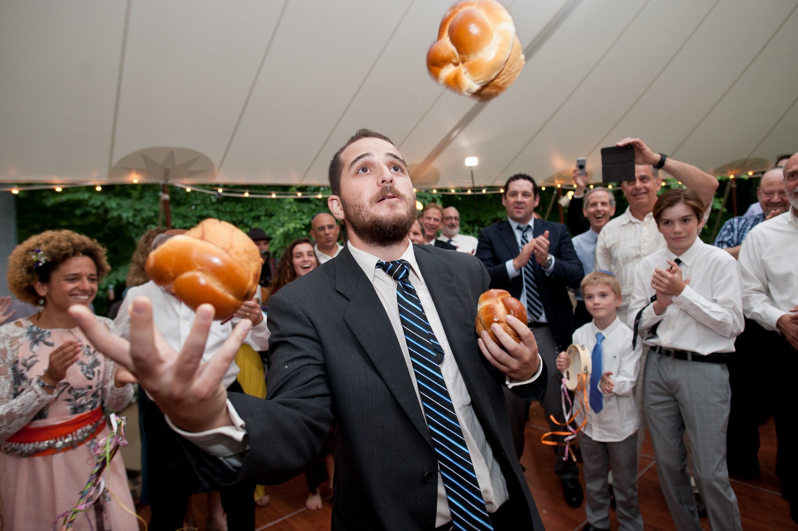 Ma'ayan and Mikey's Traditional Jewish Backyard Wedding in Fairfield, CT Photos by Chaim Schvarcz