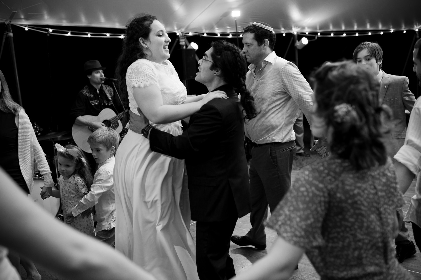 Ma'ayan and Mikey's Traditional Jewish Backyard Wedding in Fairfield, CT Photos by Chaim Schvarcz