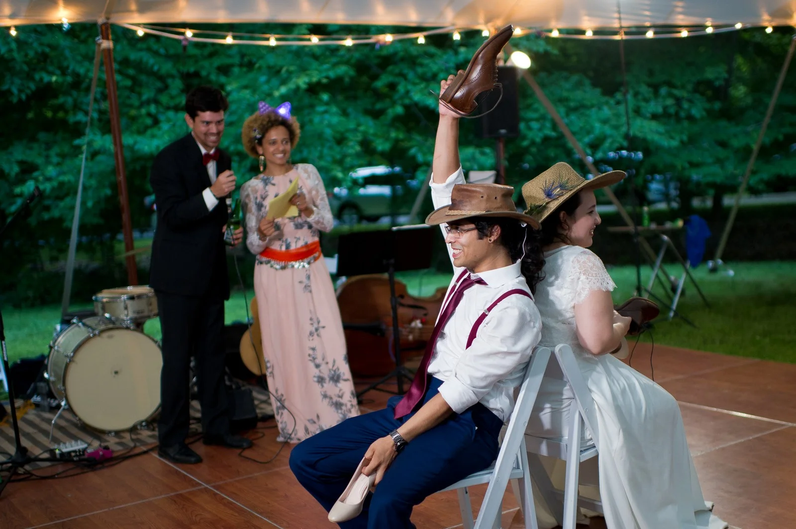 Ma'ayan and Mikey's Traditional Jewish Backyard Wedding in Fairfield, CT Photos by Chaim Schvarcz