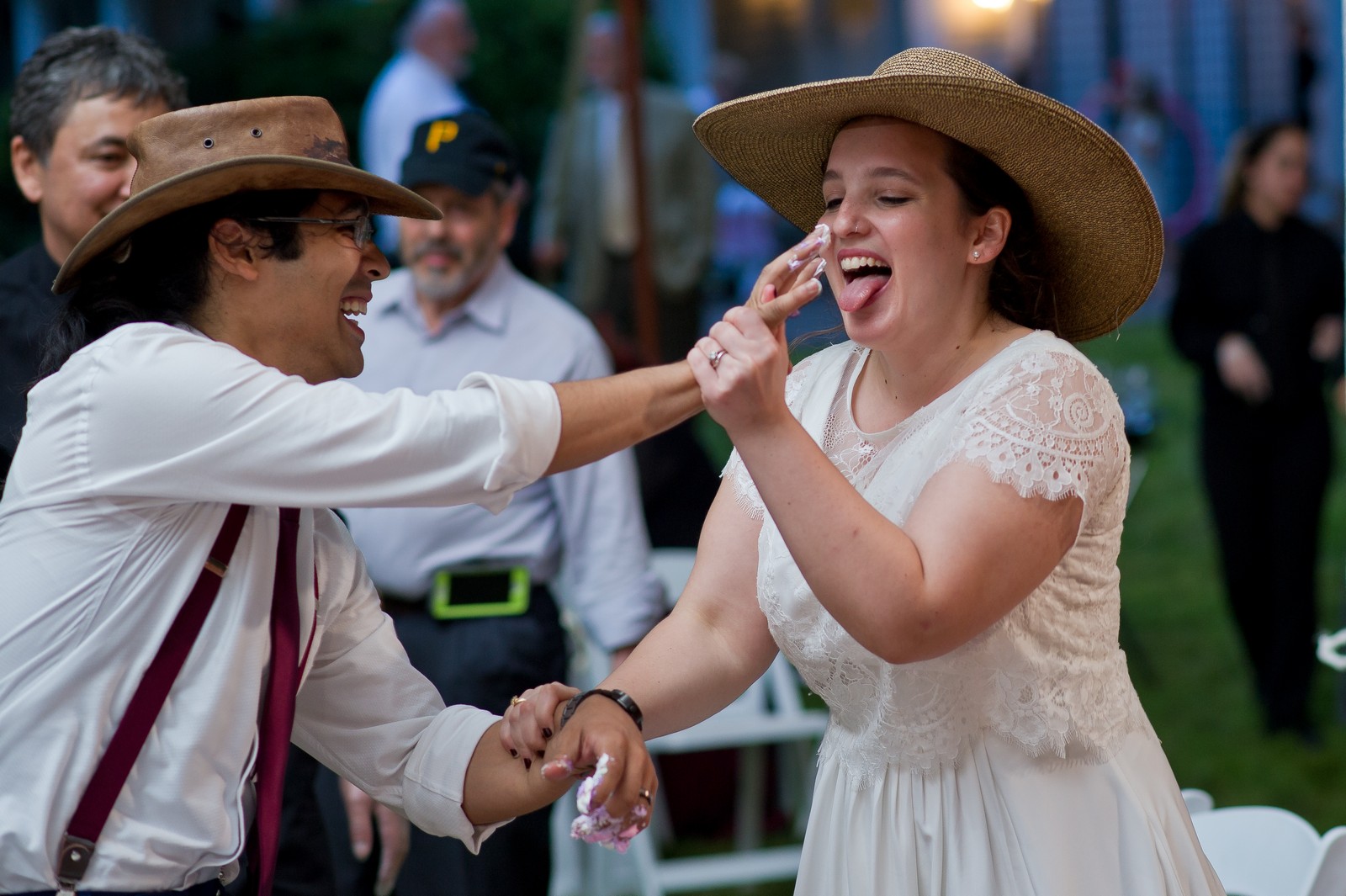 Ma'ayan and Mikey's Traditional Jewish Backyard Wedding in Fairfield, CT Photos by Chaim Schvarcz