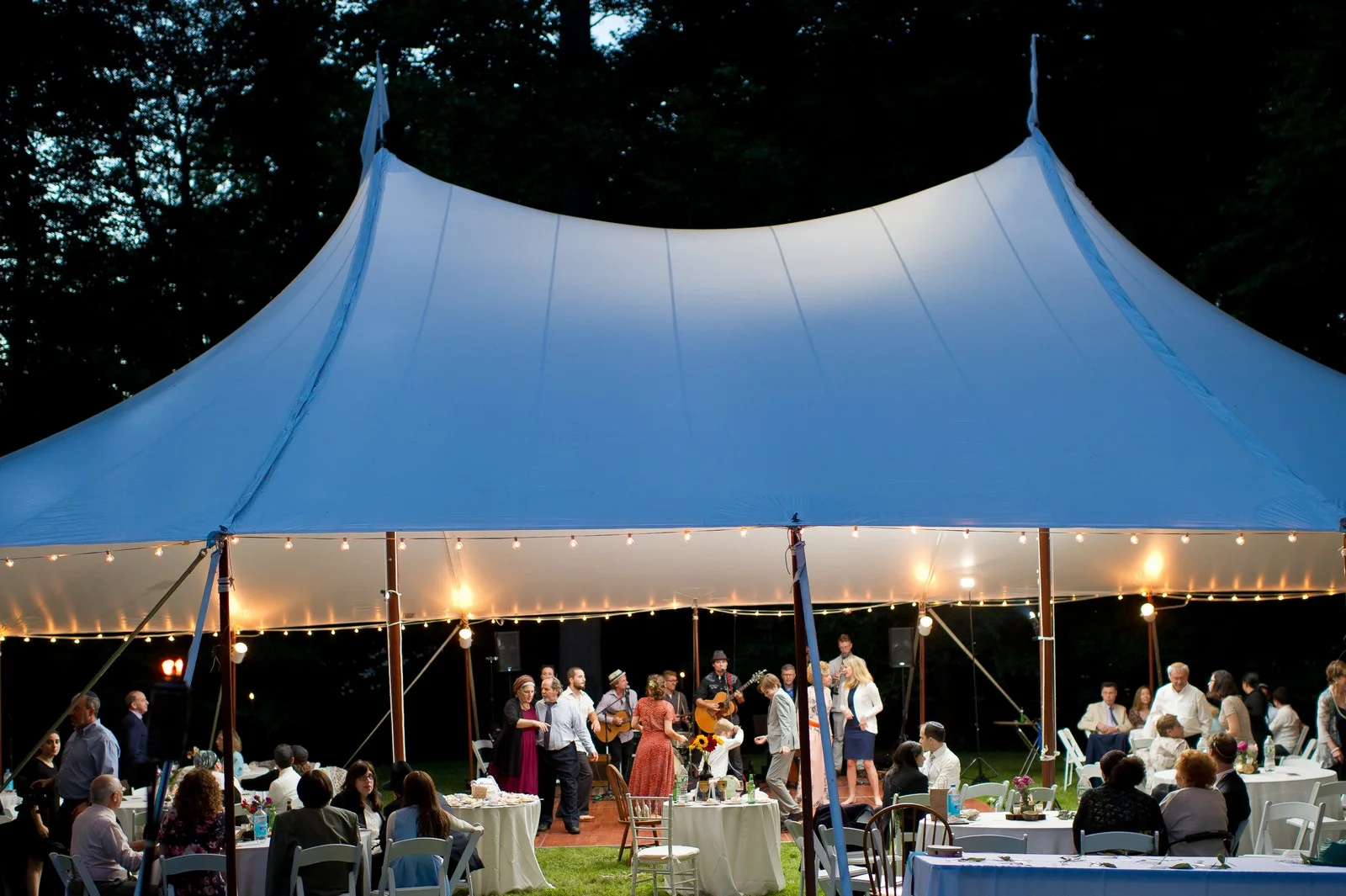 Ma'ayan and Mikey's Traditional Jewish Backyard Wedding in Fairfield, CT Photos by Chaim Schvarcz