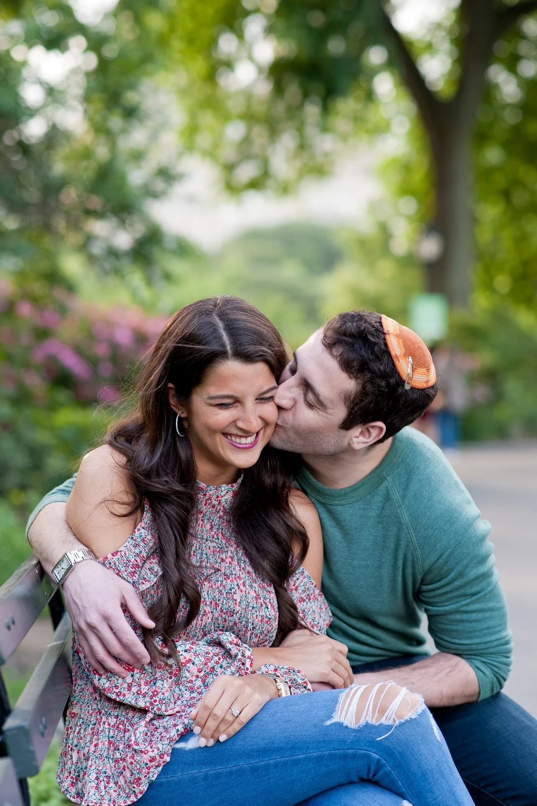 Ben and Sarit Engagement Session in Central Park, NYC, Photos by Chaim Schvarcz Bride Groom Couple Proposal Love