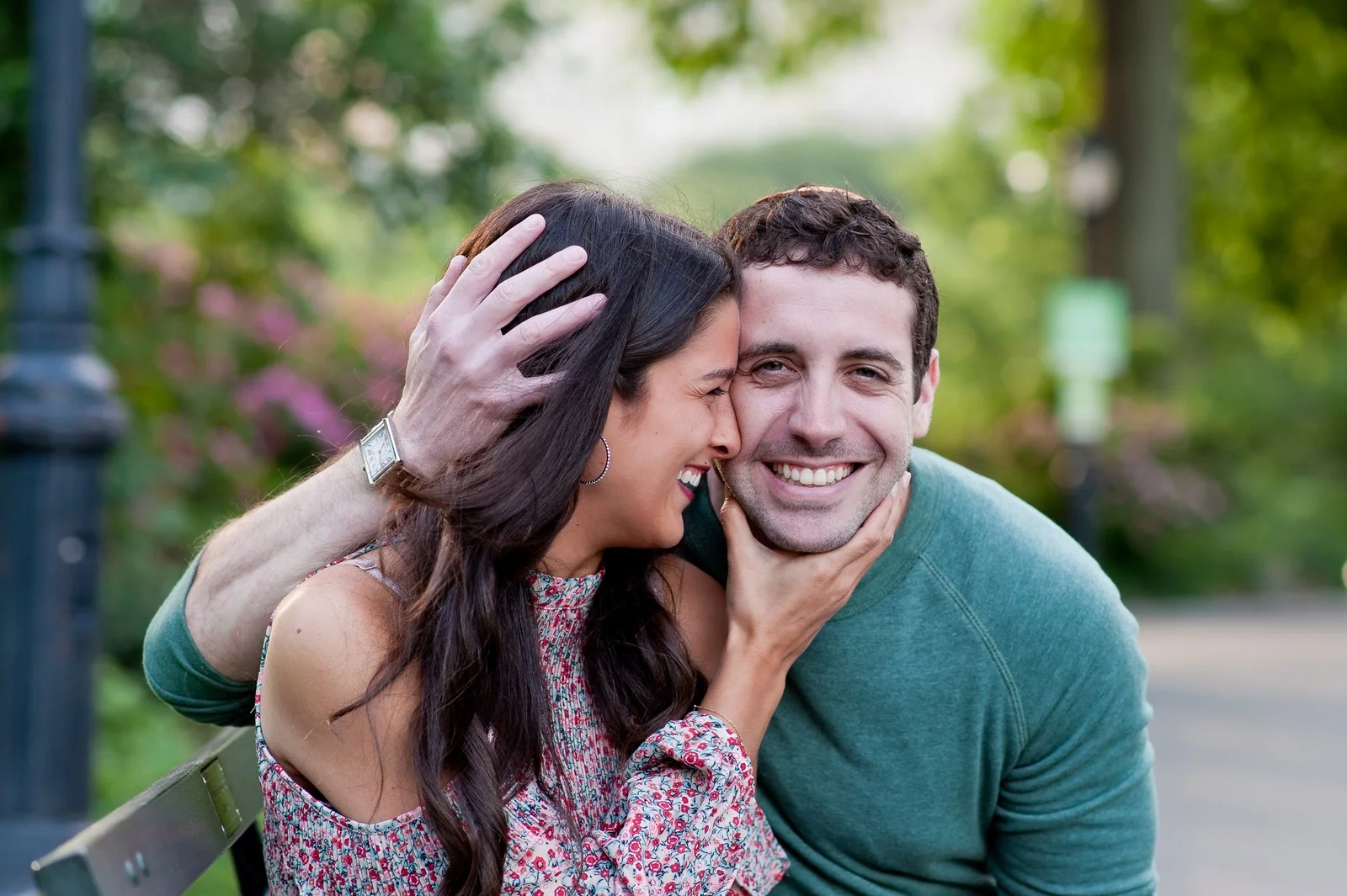 Ben and Sarit Engagement Session in Central Park, NYC, Photos by Chaim Schvarcz Bride Groom Couple Proposal Love