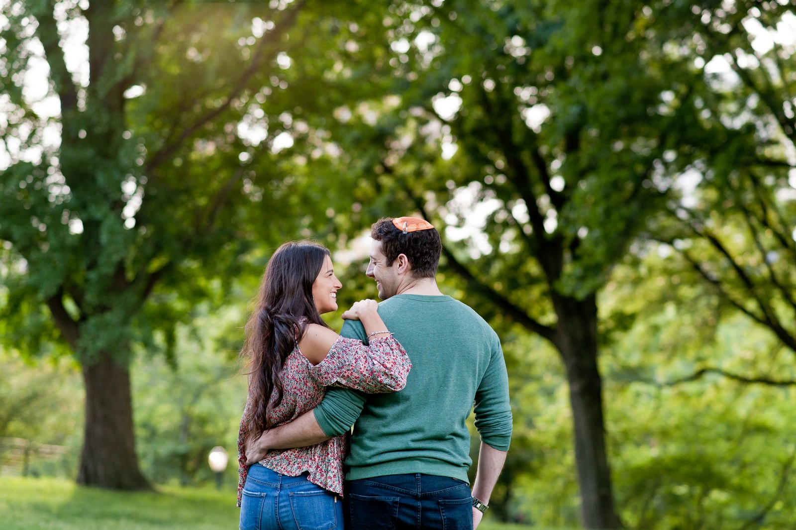 Ben and Sarit Engagement Session in Central Park, NYC, Photos by Chaim Schvarcz Bride Groom Couple Proposal Love