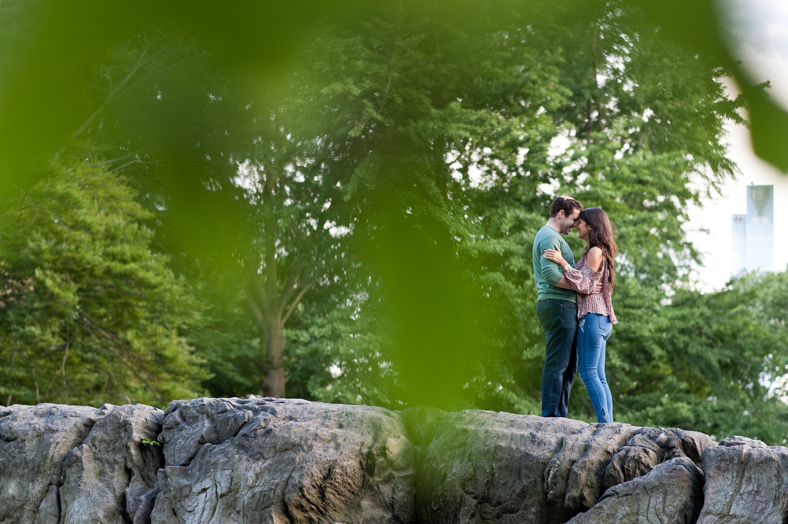 Ben and Sarit Engagement Session in Central Park, NYC, Photos by Chaim Schvarcz Bride Groom Couple Proposal Love