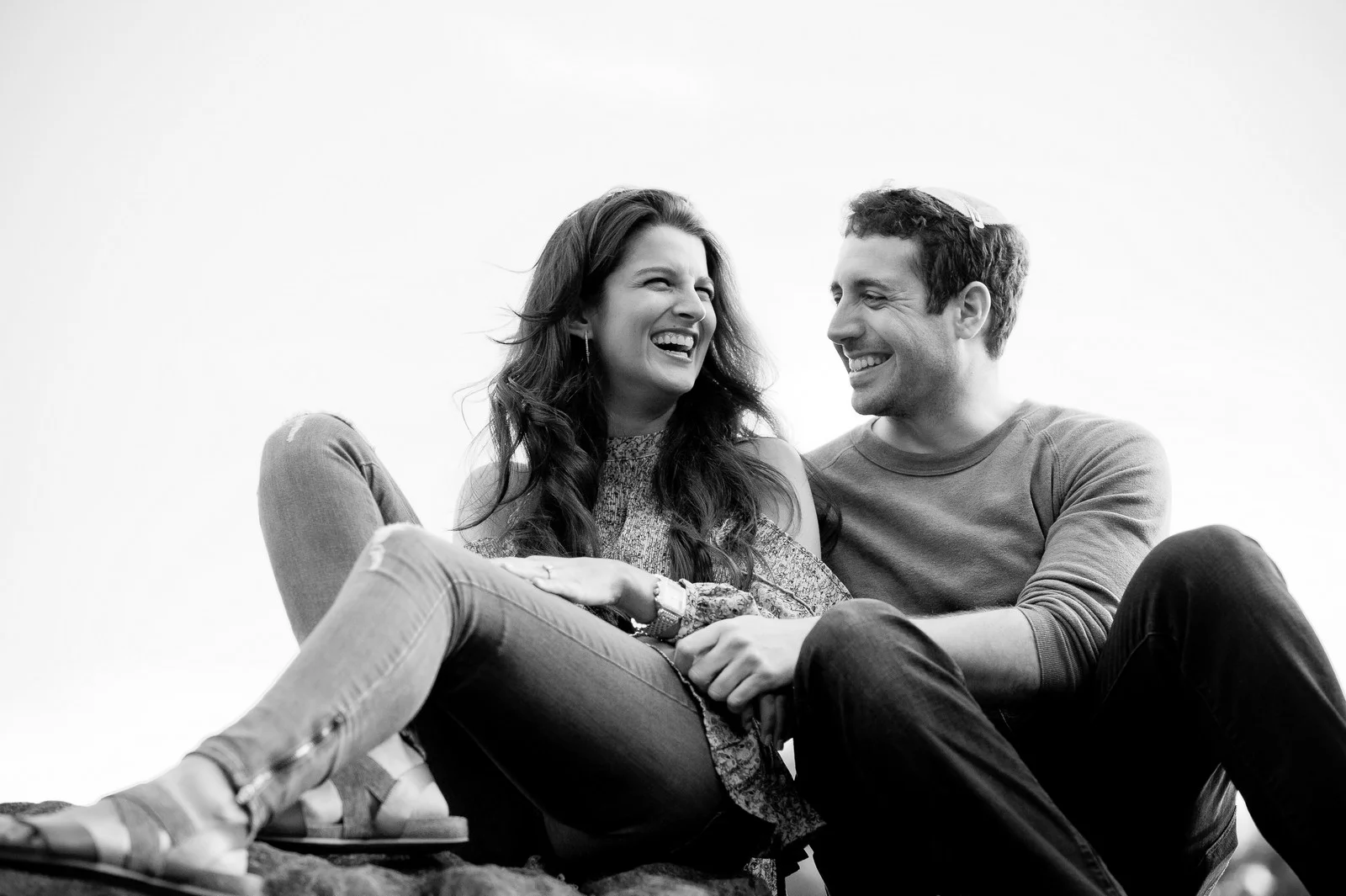 Ben and Sarit Engagement Session in Central Park, NYC, Photos by Chaim Schvarcz Bride Groom Couple Proposal Love
