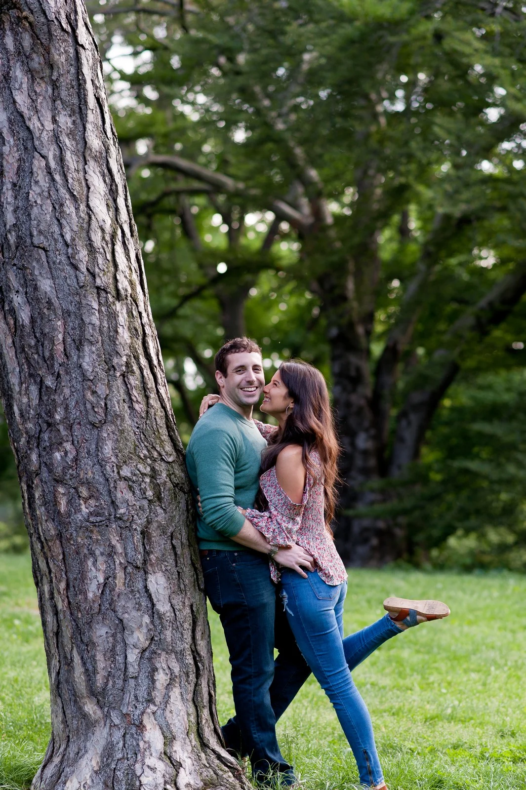 Ben and Sarit Engagement Session in Central Park, NYC, Photos by Chaim Schvarcz Bride Groom Couple Proposal Love