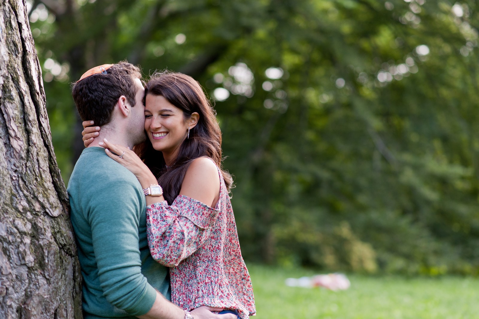 Ben and Sarit Engagement Session in Central Park, NYC, Photos by Chaim Schvarcz Bride Groom Couple Proposal Love
