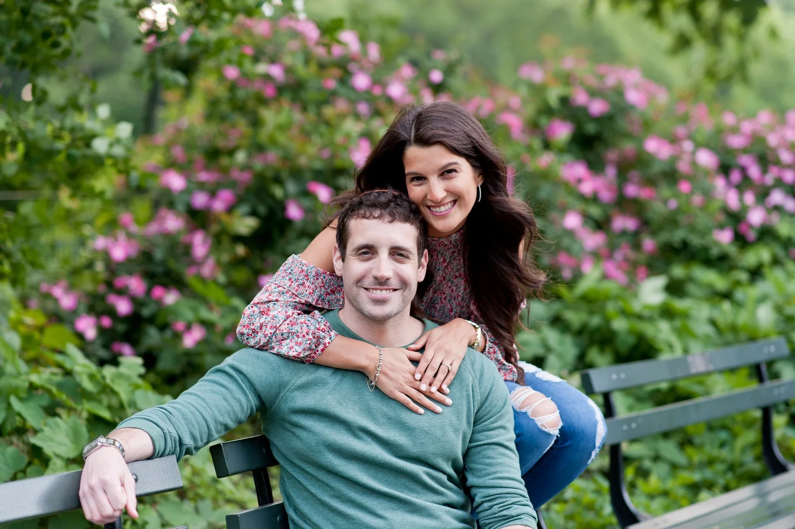 Ben and Sarit Engagement Session in Central Park, NYC, Photos by Chaim Schvarcz Bride Groom Couple Proposal Love