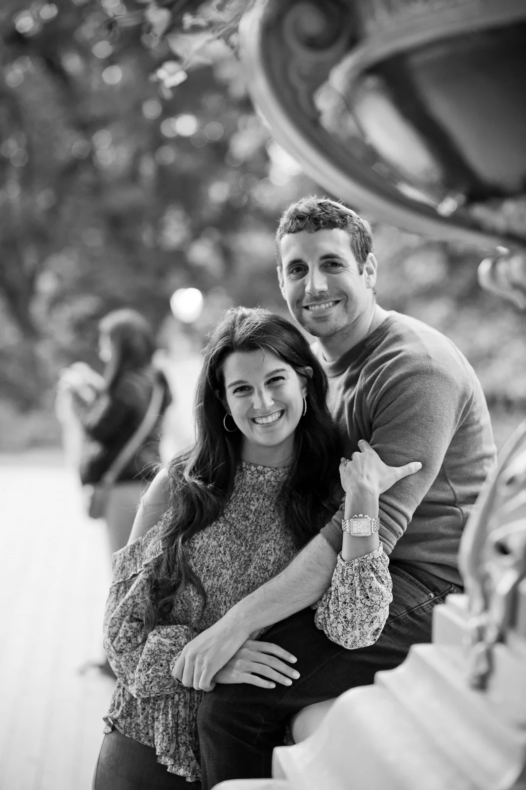 Ben and Sarit Engagement Session in Central Park, NYC, Photos by Chaim Schvarcz Bride Groom Couple Proposal Love