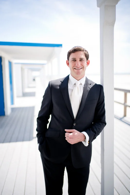 Danna and Eitan's Modern Orthodox Jewish Wedding at The Sands, Atlantic Beach, NY Photos by Chaim Schvarcz bride portraits groom
