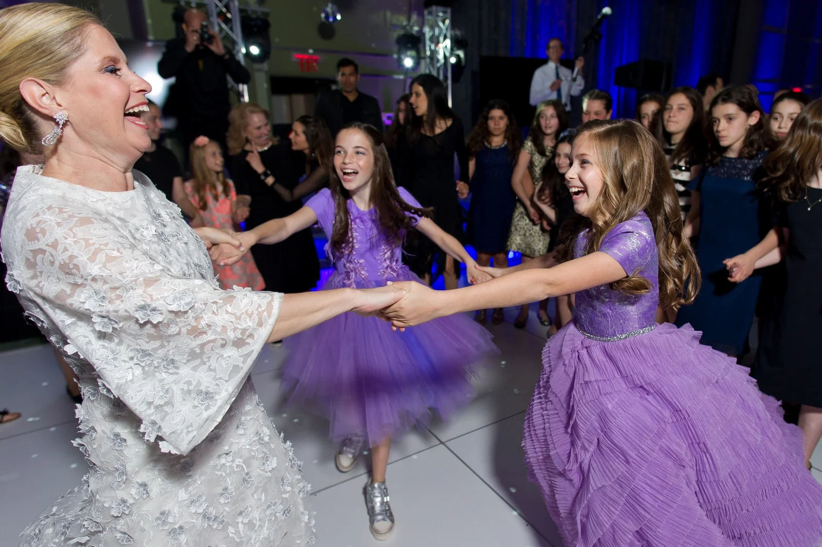 Elizabeth and Abigael's Disco Party Bat Mitzvah Photos by Chaim Schvarcz