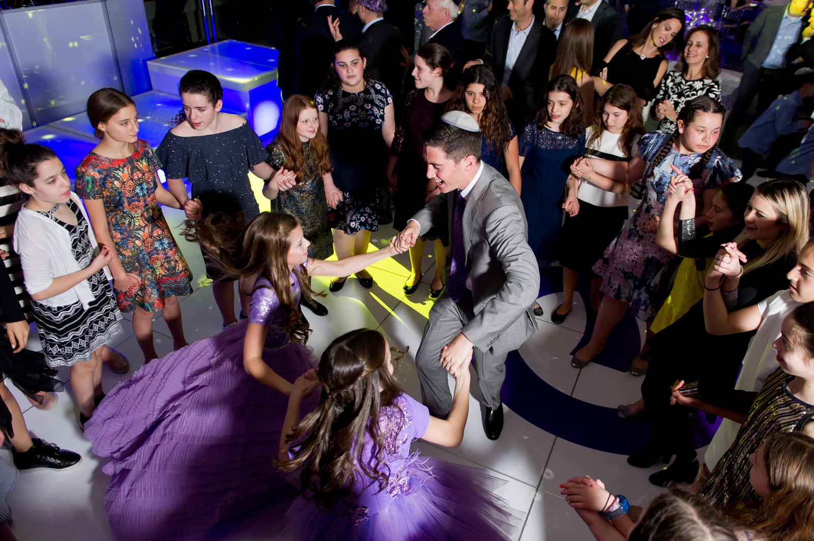 Elizabeth and Abigael's Disco Party Bat Mitzvah Photos by Chaim Schvarcz