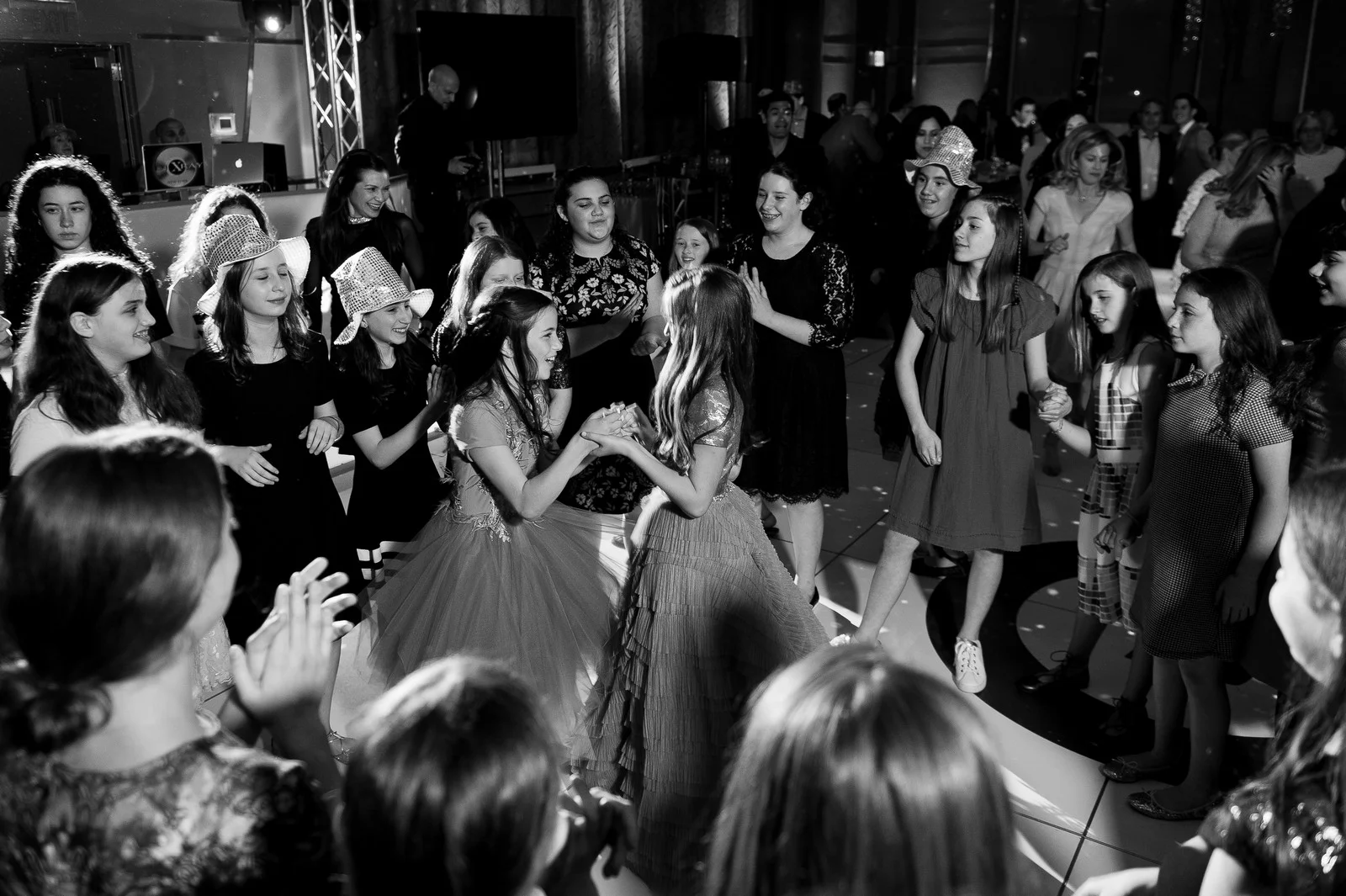 Elizabeth and Abigael's Disco Party Bat Mitzvah Photos by Chaim Schvarcz