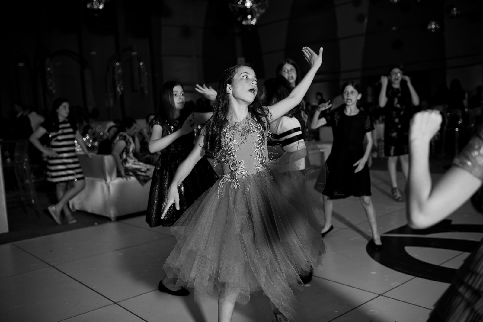 Elizabeth and Abigael's Disco Party Bat Mitzvah Photos by Chaim Schvarcz