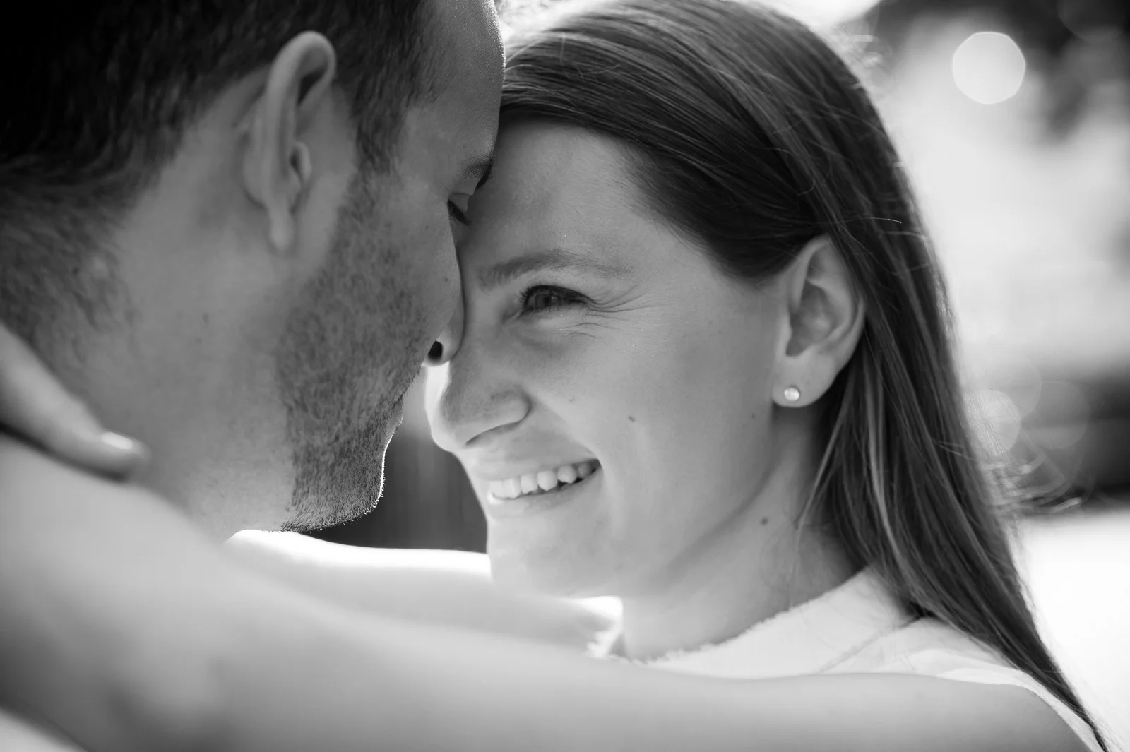 Nina and Gilad's Engagement Session in Dumbo, Brooklyn, New York, Photos by Chaim Schvarcz