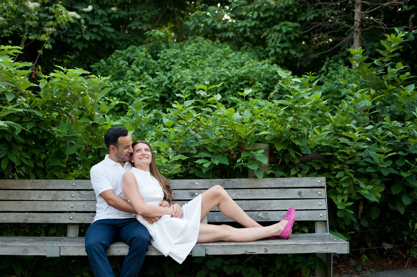 Nina and Gilad's Engagement Session in Dumbo, Brooklyn, New York, Photos by Chaim Schvarcz