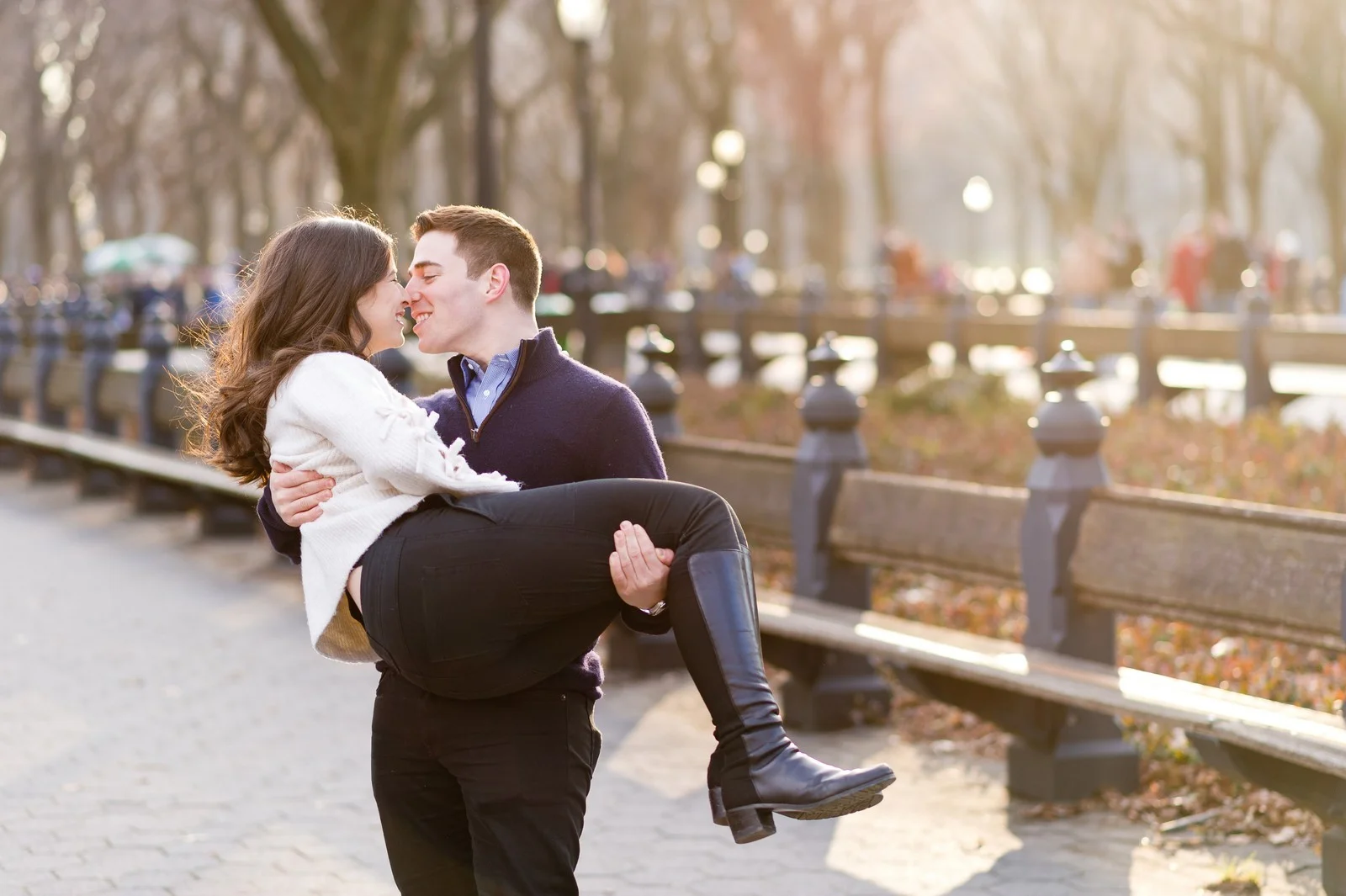 Rebecca and Adam's Engagement Session in Central Park, NYC, Photos by Chaim Schvarcz (16).jpg
