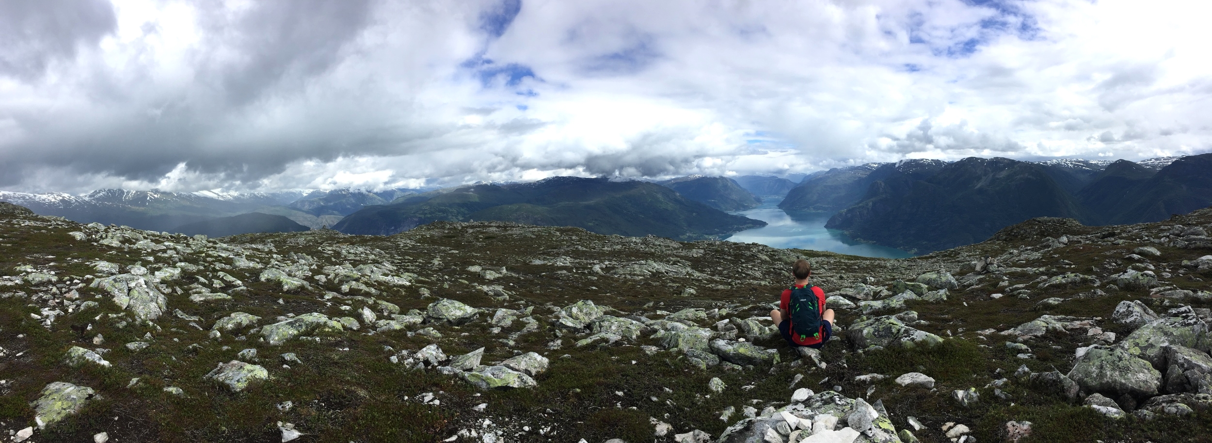 Panoramic view from the top of Molden.