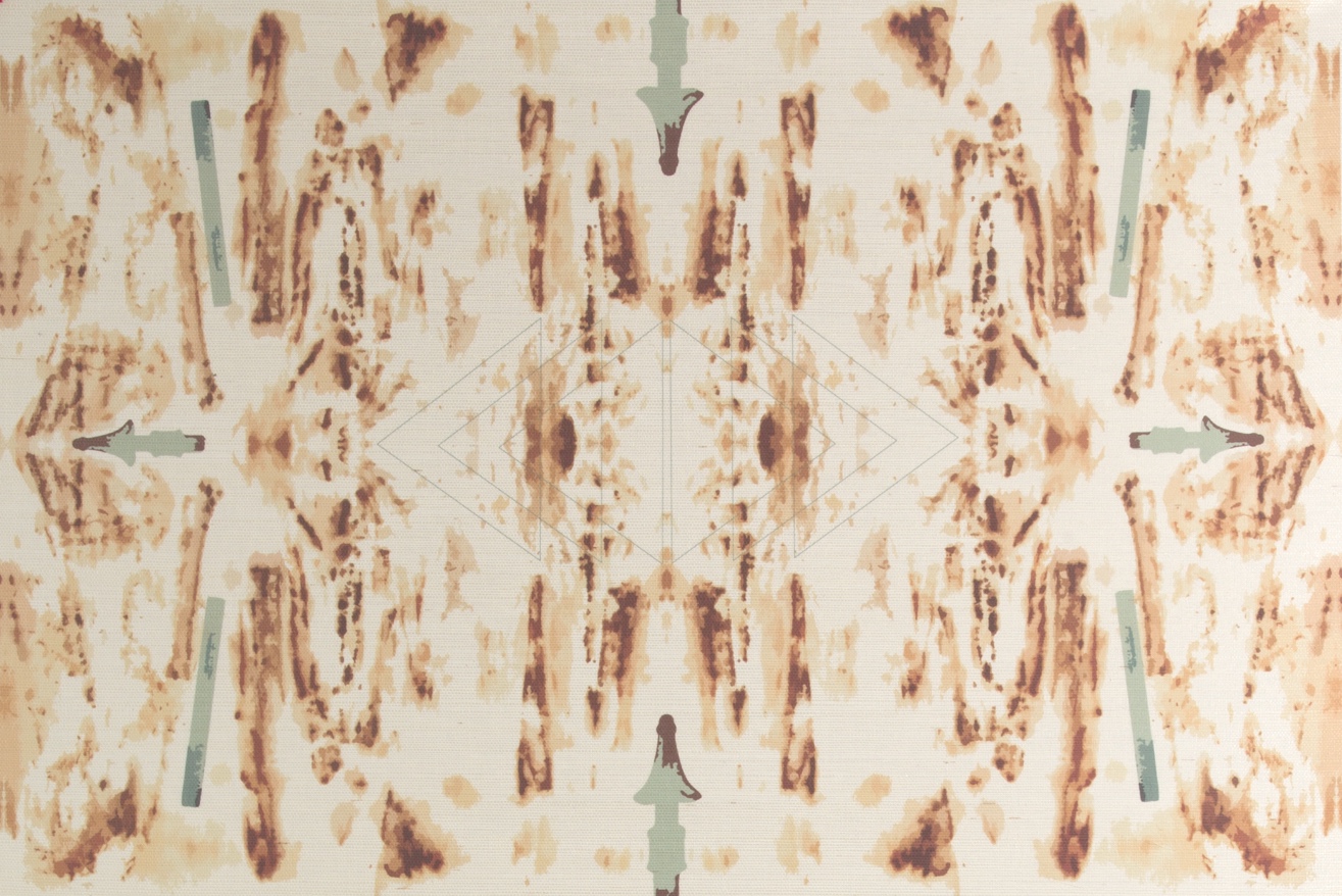A closer look at Sepia Grasscloth