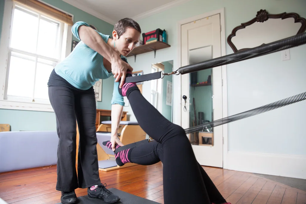 Leg springs are a great way to tone your bottom, inner/outer thighs, and abdominals