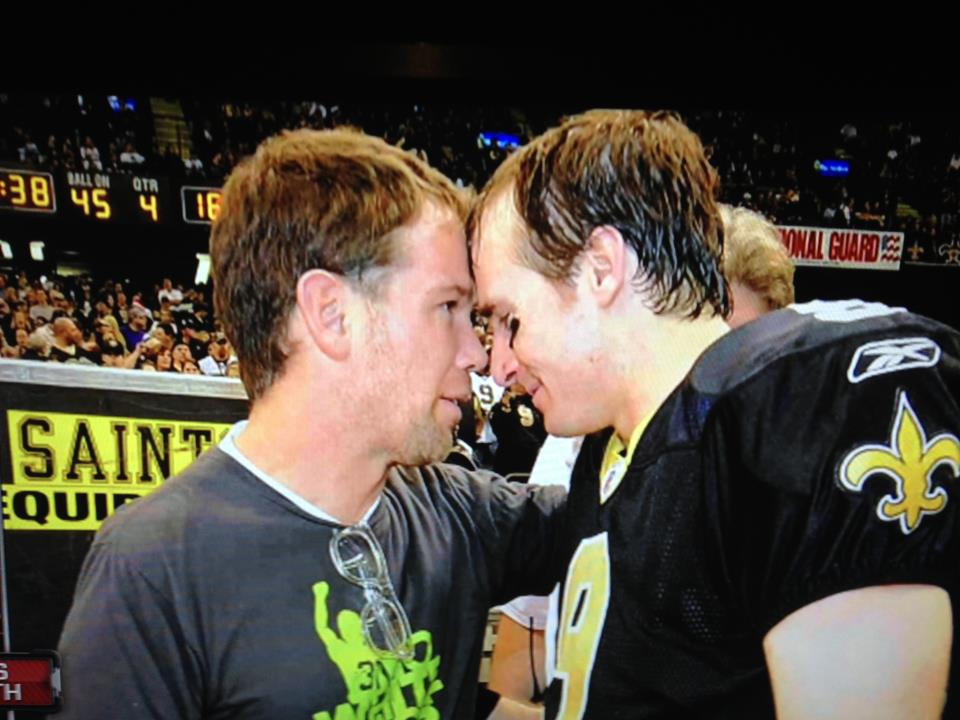 Steve Gleason and Drew Brees. Two NFL legends.