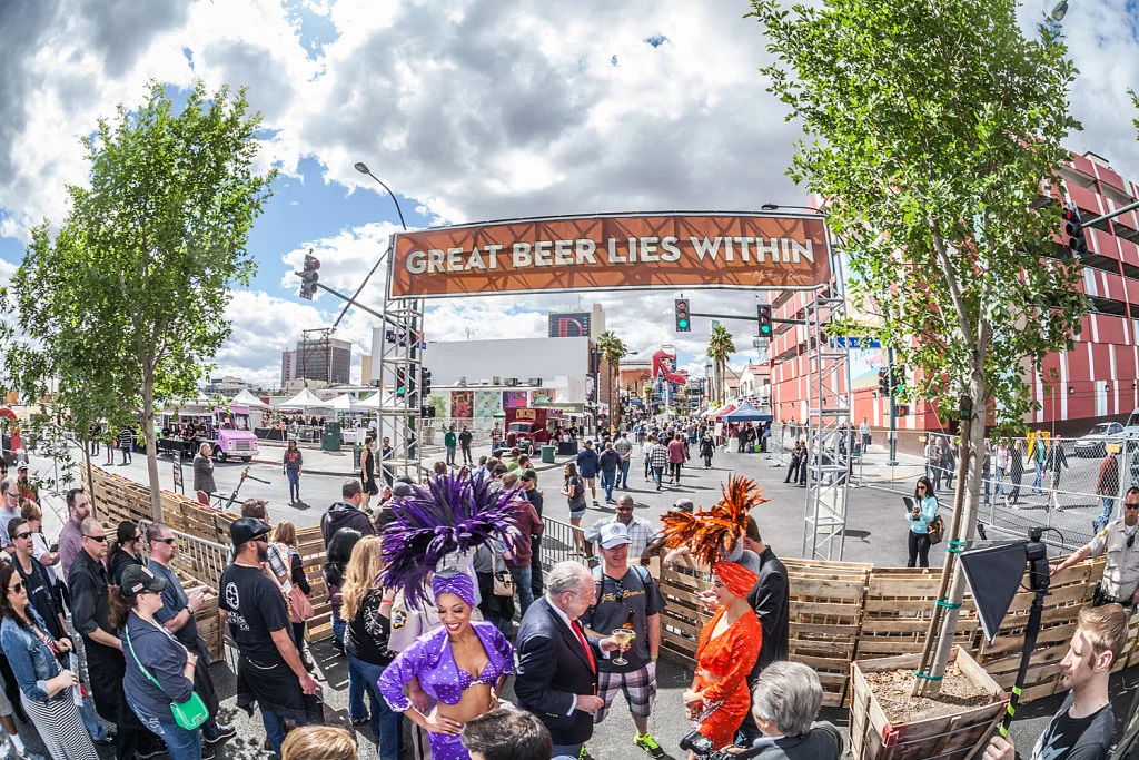 Of course a Vegas beer fest has showgirls.