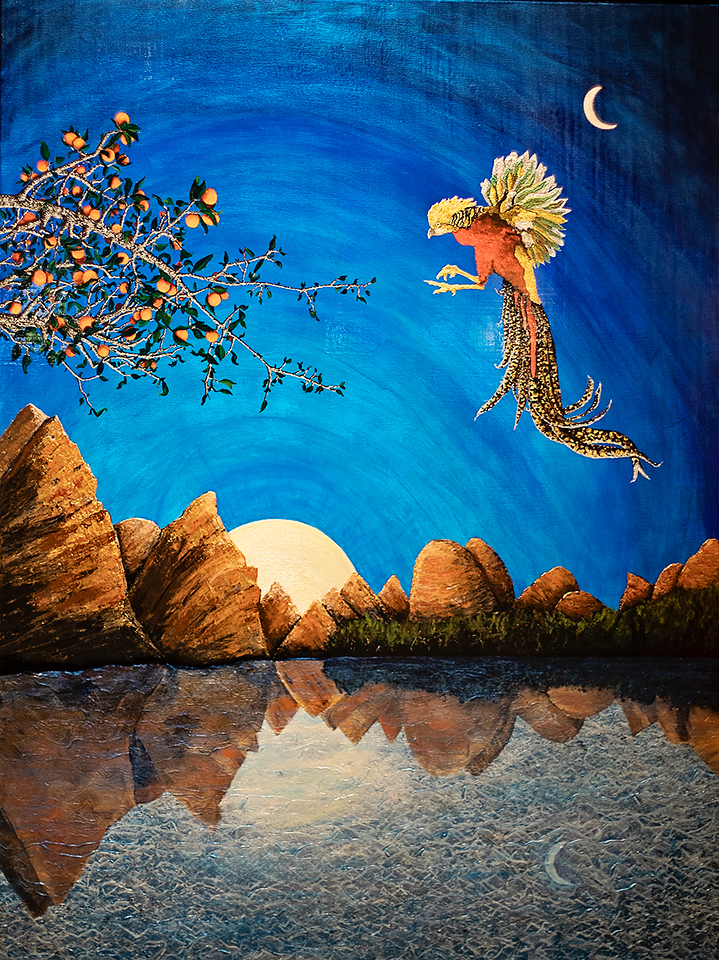 Golden Pheasant No. 4 (Chengdu, China) 36” x 48” Acrylic $8600