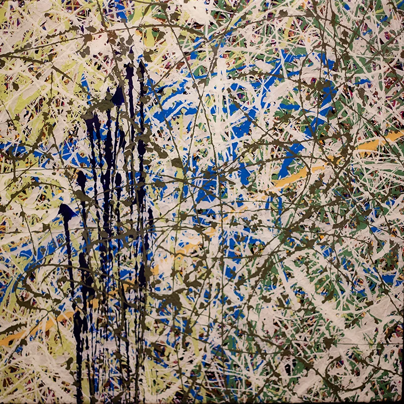 Follow Them 24” x 24” Acrylic and Resin $1000
