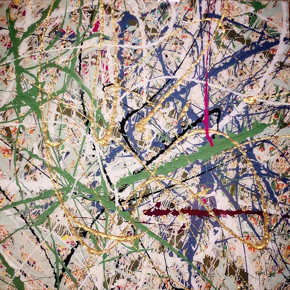 It Still Moves 24” x 24” Acrylic and Resin $800