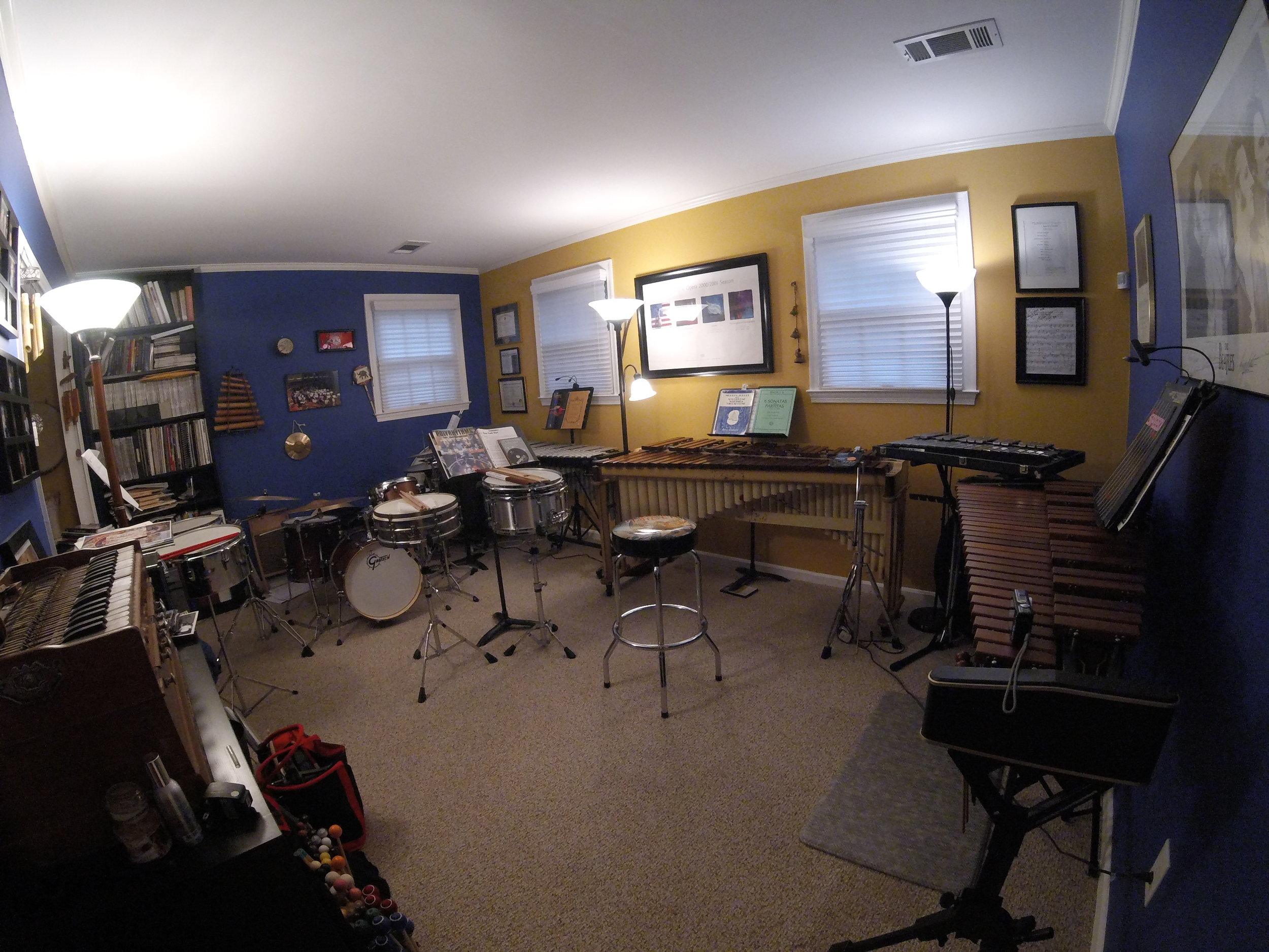  Most of the teaching is done in this room since there's access to the mallet instruments as well. 