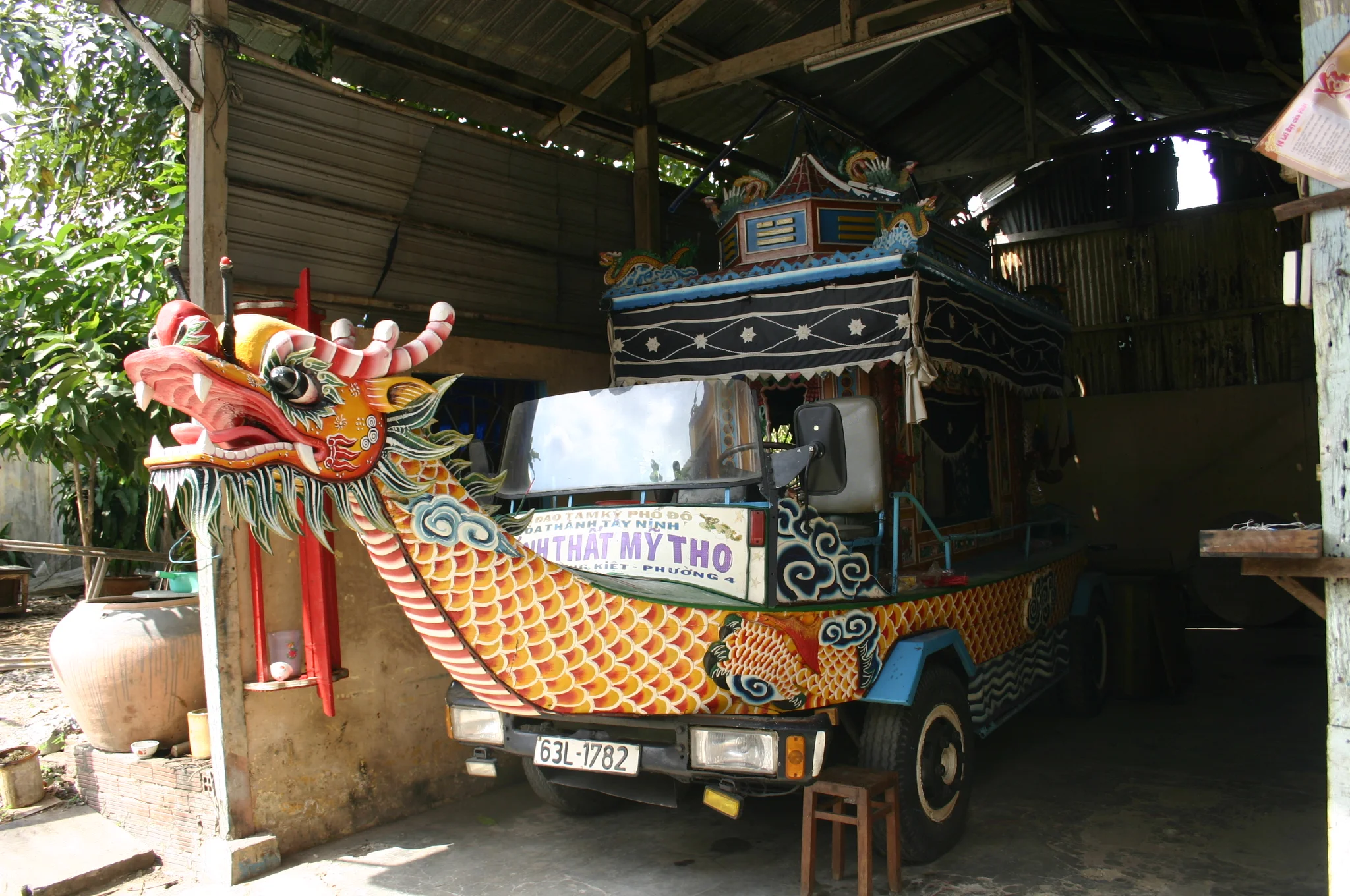 A Cao Dai Hearse used in funeral processions
