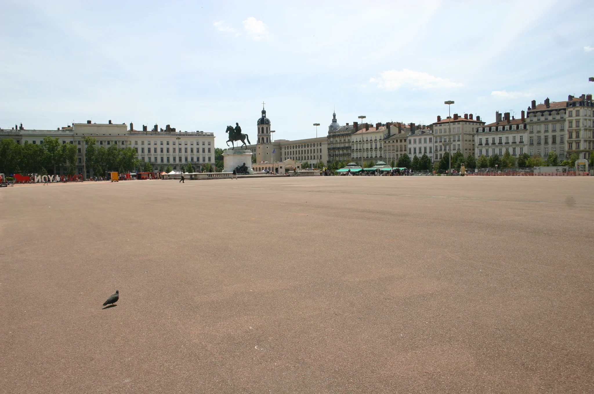  Place Bellacour in the center of Lyon. 