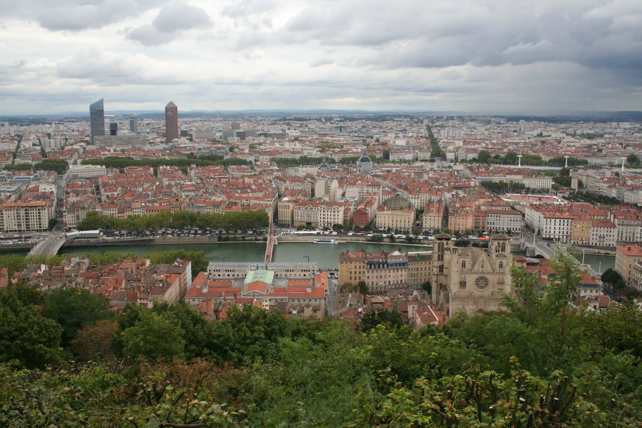  Same view from the Basillica, in 2017.&nbsp; The Pencil is now accompanied by 'The Eraser." 