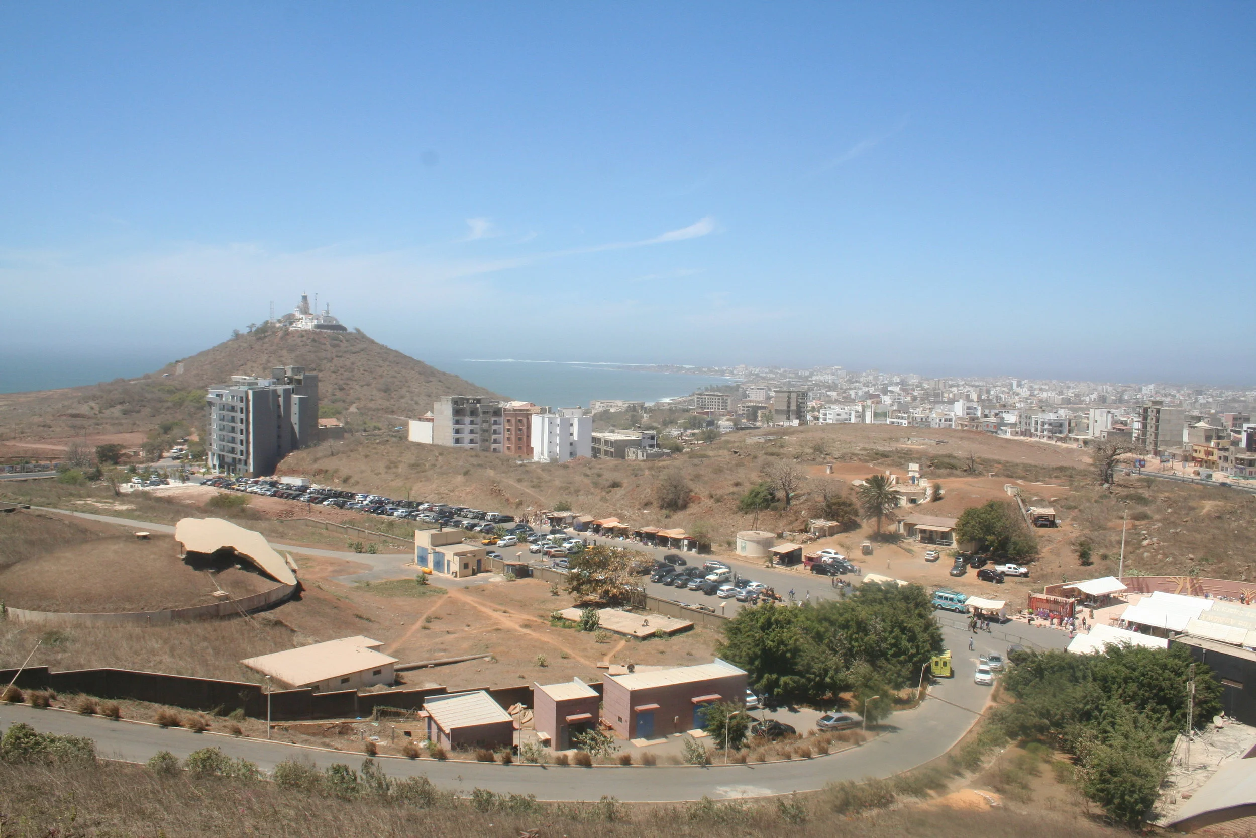 View of the Lighthouse of the Mamelle from the Monument to African Renaissance