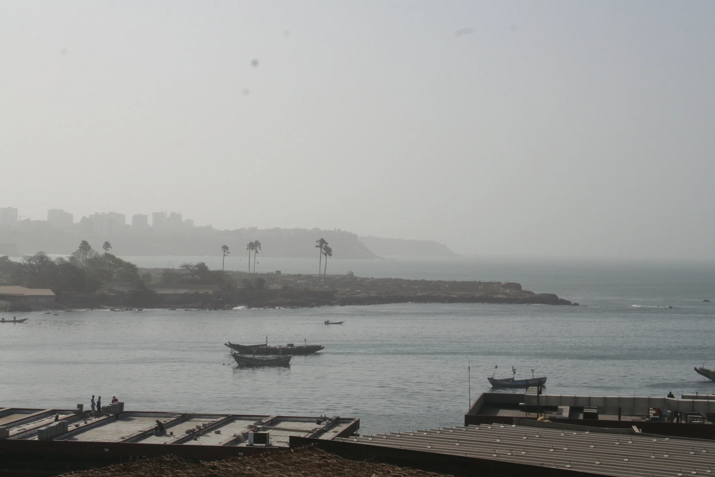 View of the Harbor from the roof garden of the Hotel Djoloff