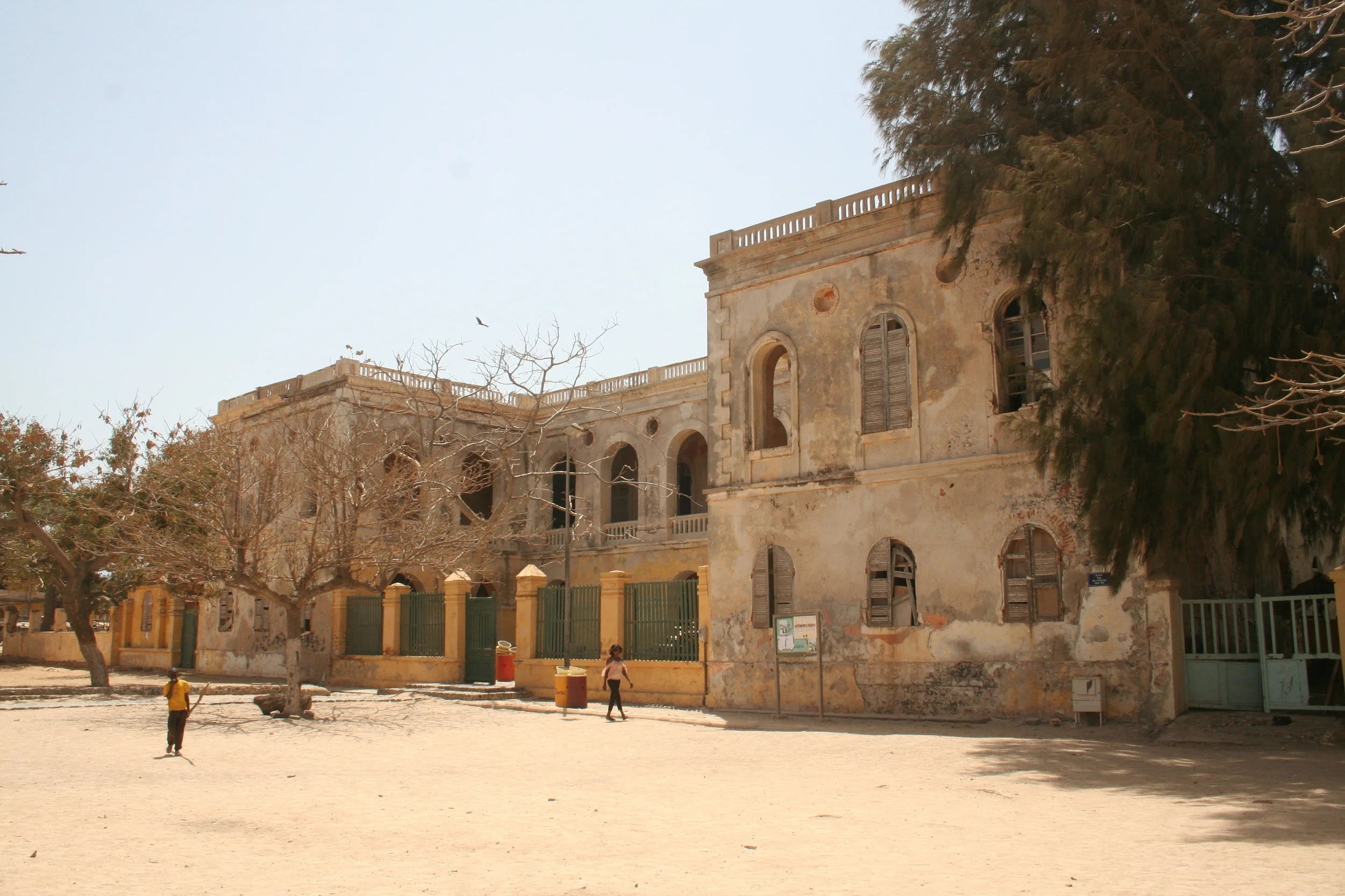 The remains of the old hospital