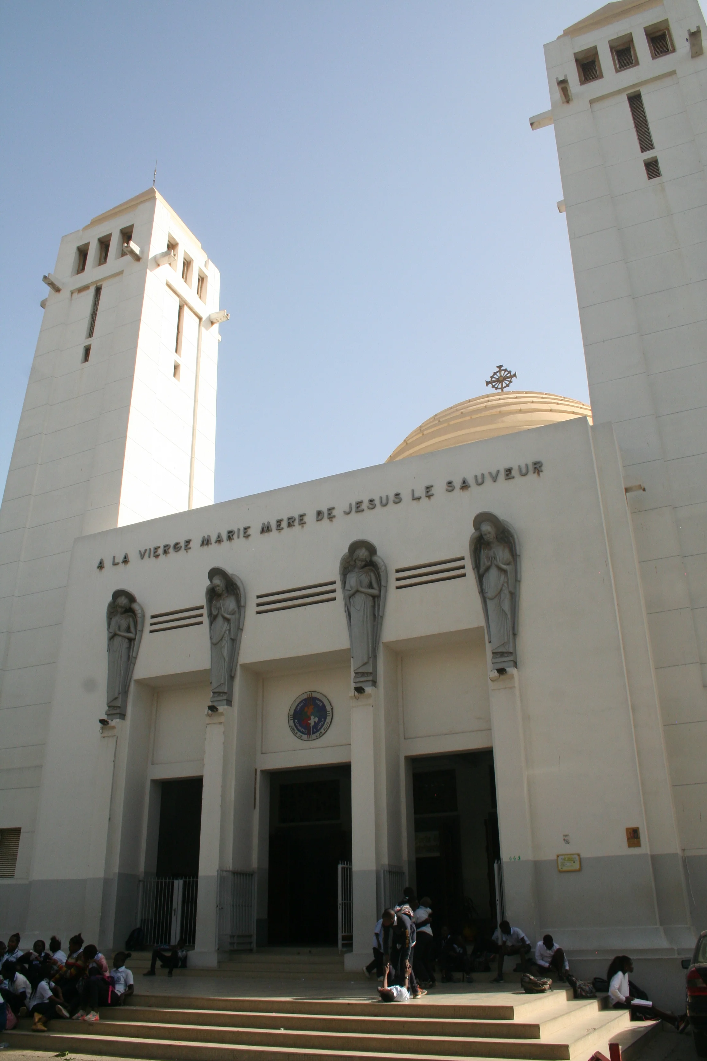  Cathedrale du Souvenir Africain de Dakar (also known as Our Lady of Victories Cathedral) was consecrated in 1936. It is a combination of Art Deco and a French interpretation of African architecture.   