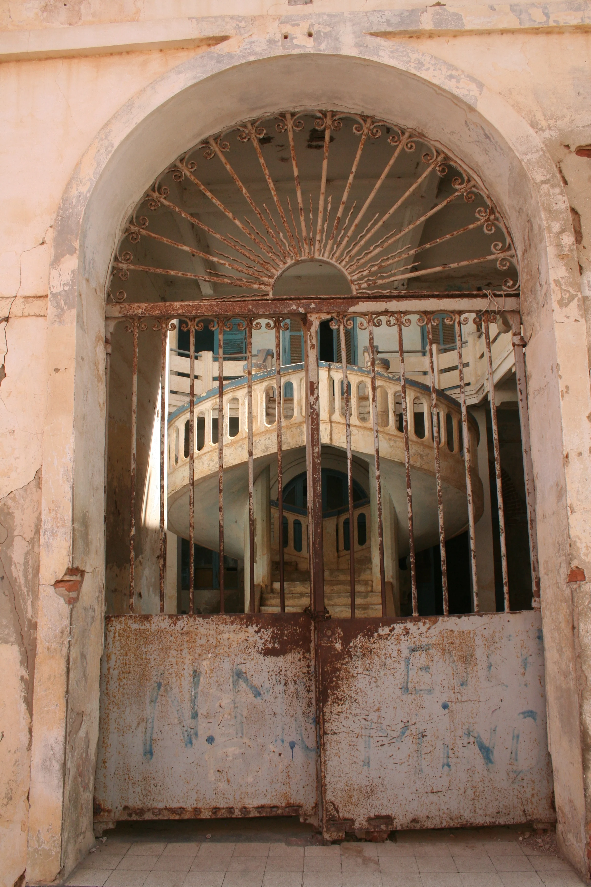  The Maison des Soeurs de St. Joseph de Cluny, was a convent of the Sisters of St. Joseph of Cluny.  It was built in the early part of the 19th century. The entry lobby contains a spiral staircase evocative of a human heart.  The building is closed a
