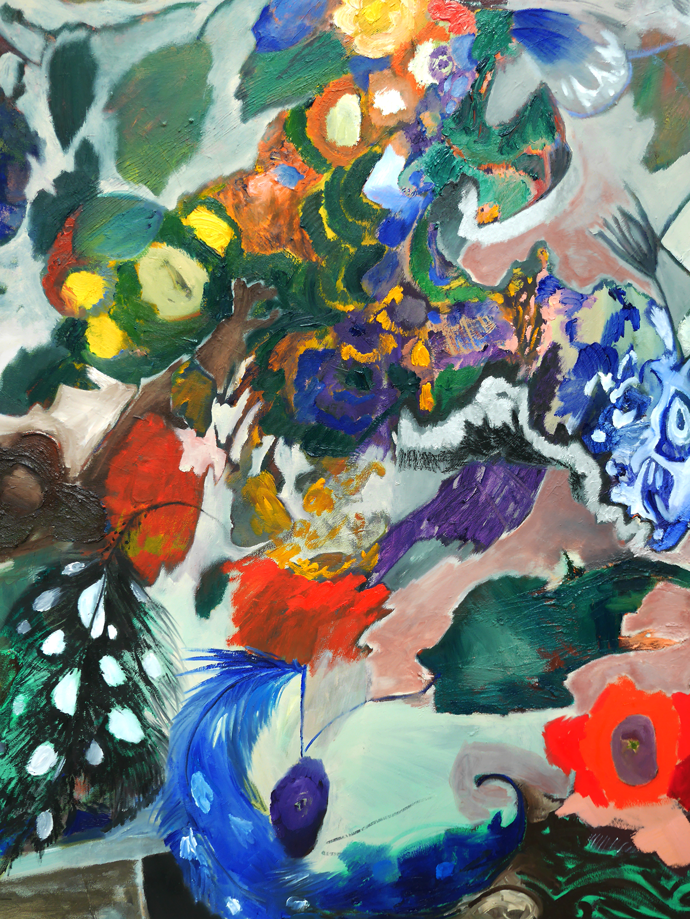 Untitled , Acrylic and sand on canvas, 243 x 160 cm/ 96 x 63 in, 2018.