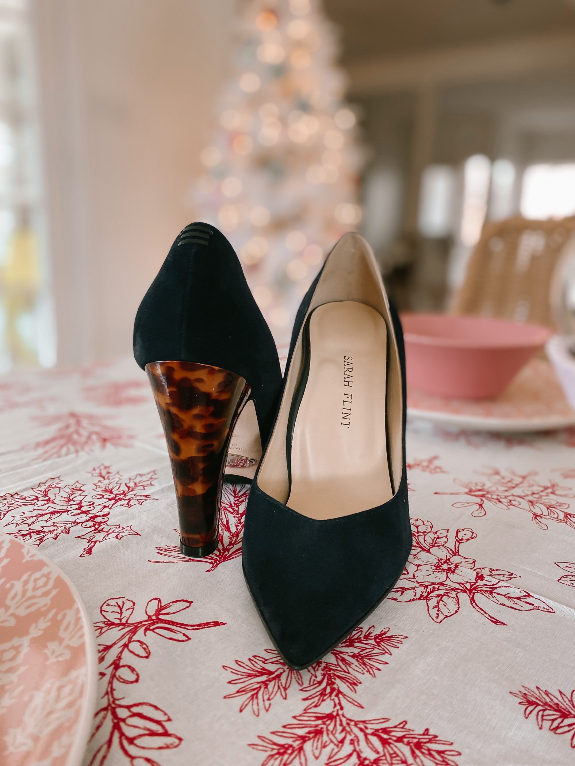 Three Heel Clicks - Two Holiday Looks Wearing My Sarah Flint Pumps